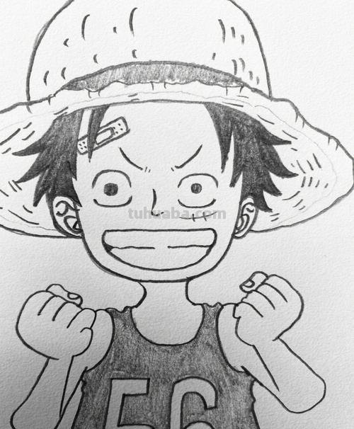 路飞的简笔画怎么画 海贼王人物绘画？