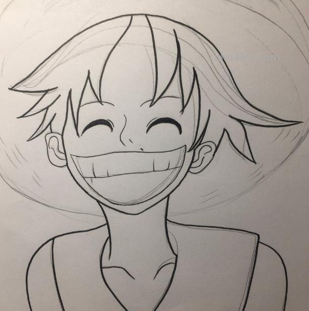 路飞的简笔画怎么画 海贼王人物绘画？