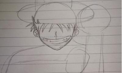 路飞的简笔画怎么画 海贼王人物绘画？