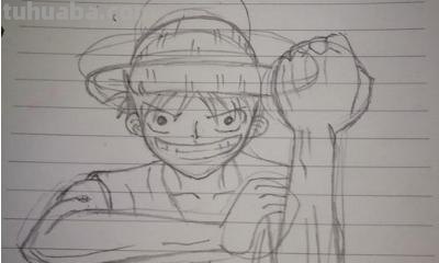 路飞的简笔画怎么画 海贼王人物绘画？