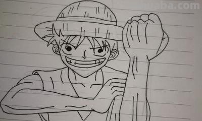 路飞的简笔画怎么画 海贼王人物绘画？
