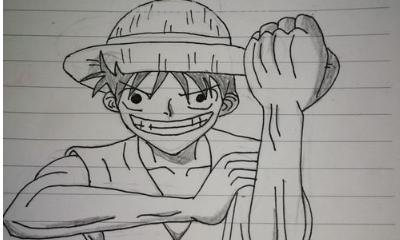 路飞的简笔画怎么画 海贼王人物绘画？