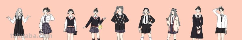 AI绘画之在校园女生的各种服装款式里，JK装在你心目中排第几？