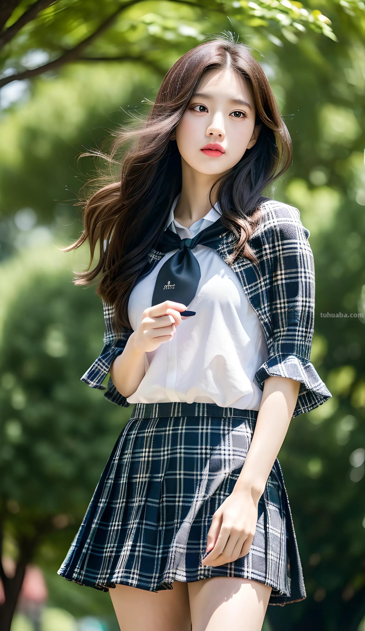 AI绘画之在校园女生的各种服装款式里，JK装在你心目中排第几？
