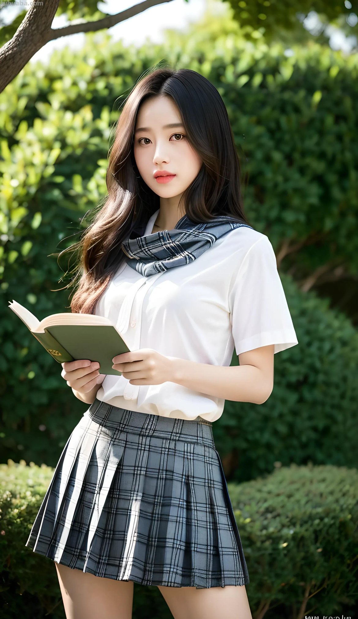 AI绘画之在校园女生的各种服装款式里，JK装在你心目中排第几？