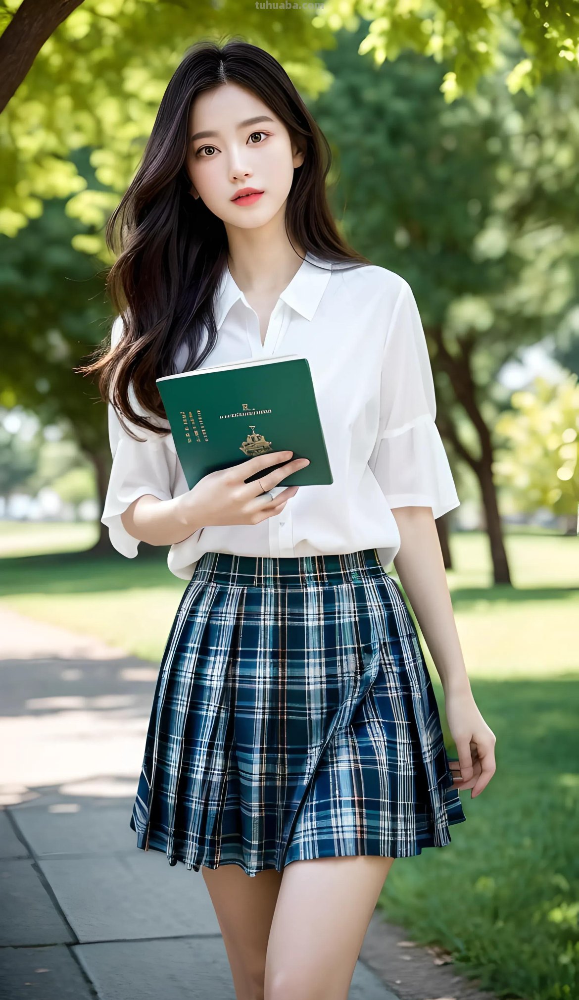 AI绘画之在校园女生的各种服装款式里，JK装在你心目中排第几？