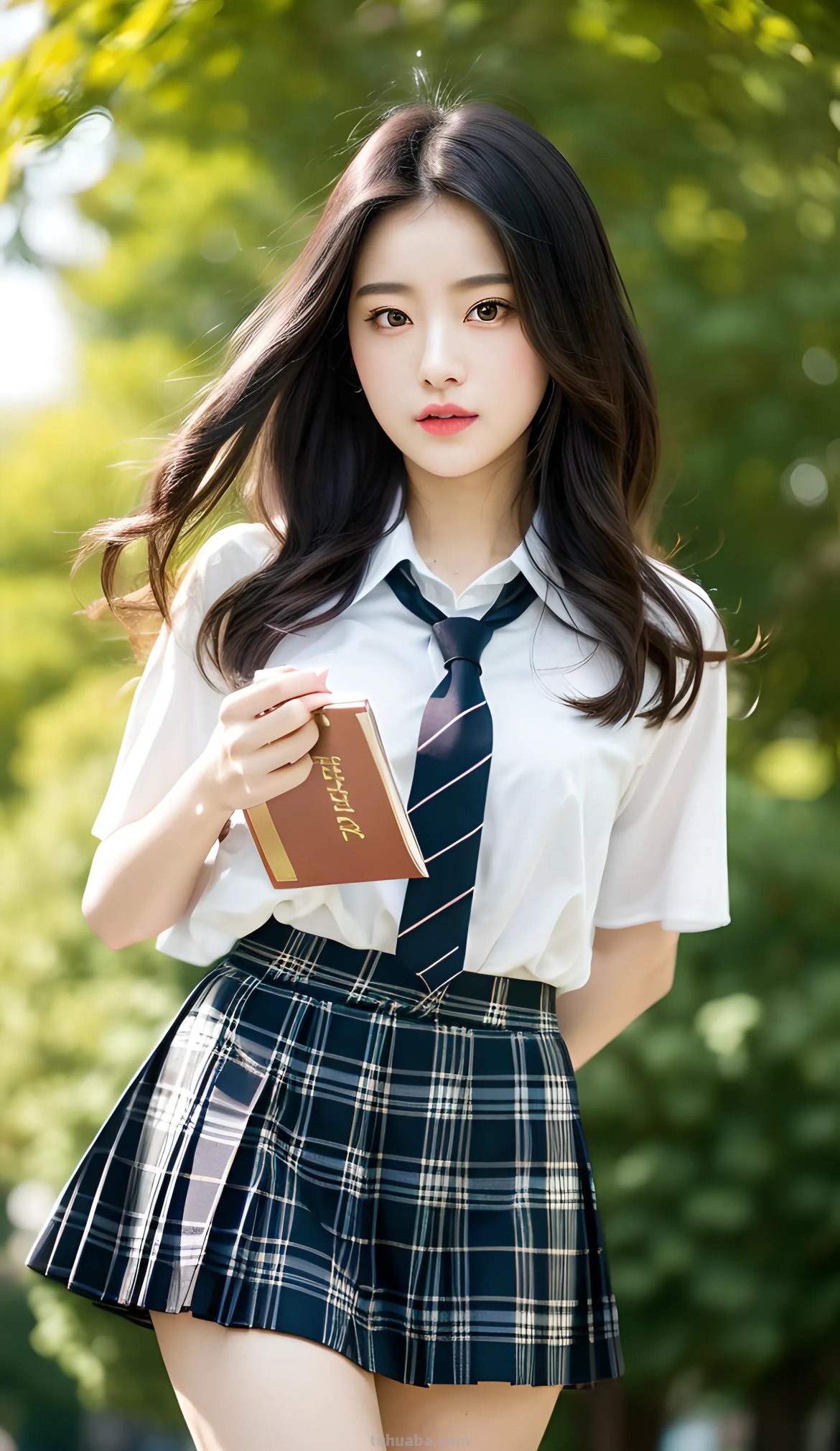 AI绘画之在校园女生的各种服装款式里，JK装在你心目中排第几？