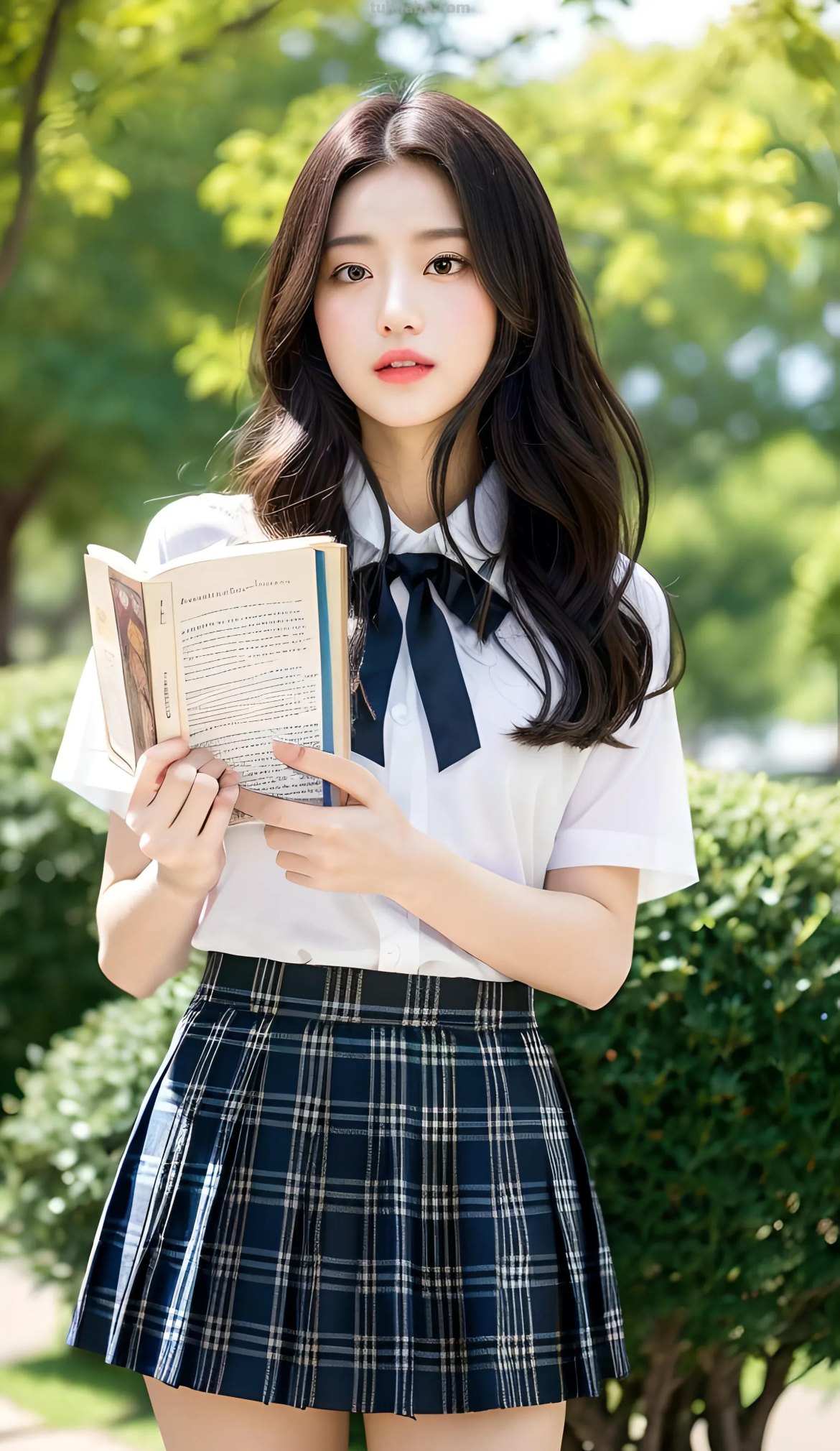 AI绘画之在校园女生的各种服装款式里，JK装在你心目中排第几？