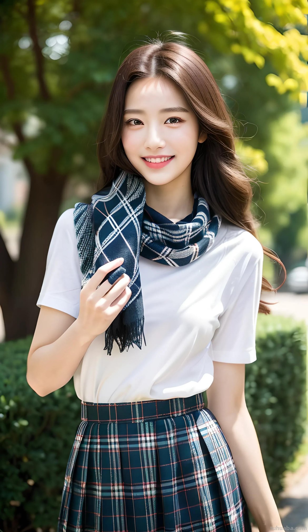 AI绘画之在校园女生的各种服装款式里，JK装在你心目中排第几？