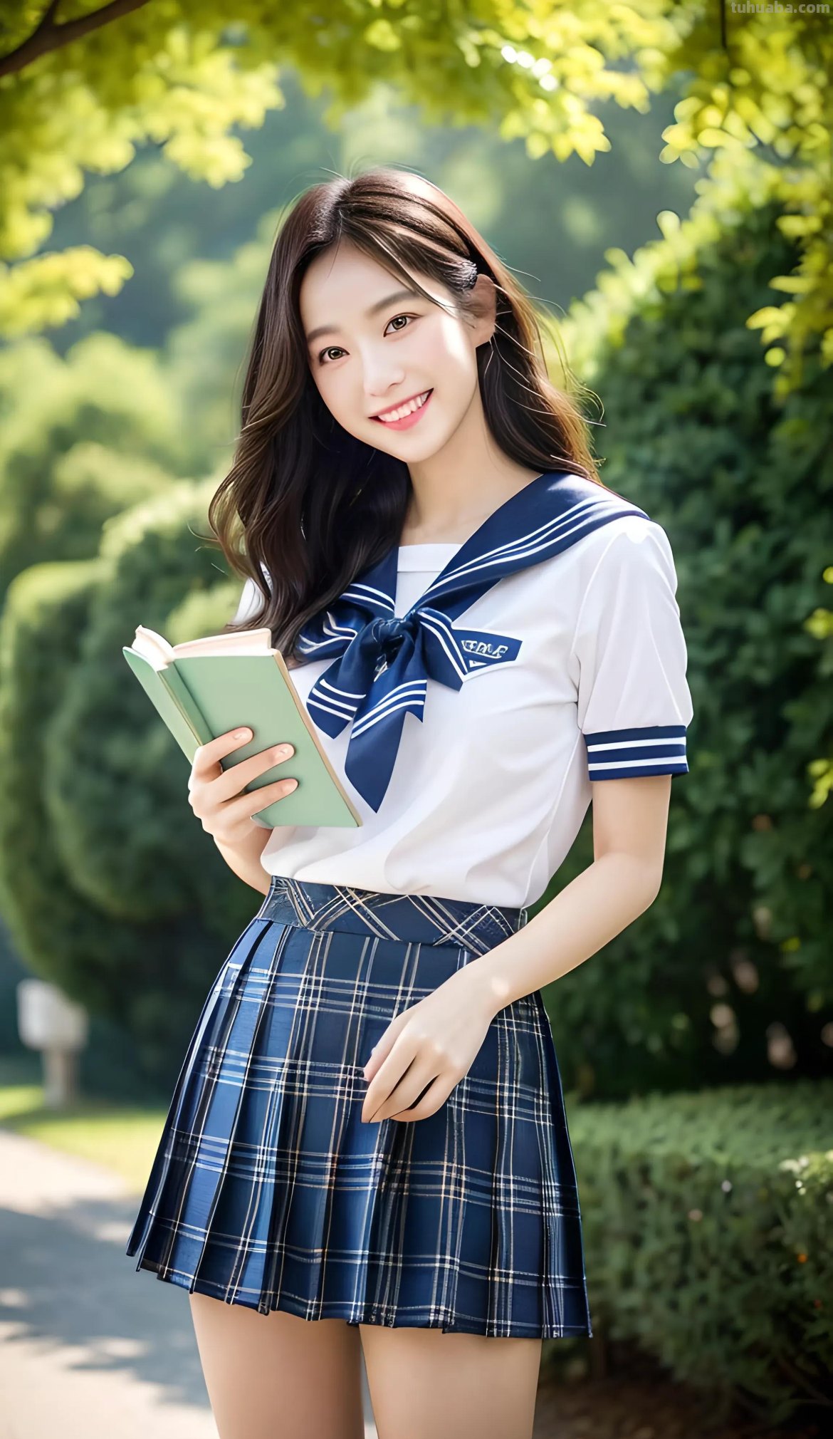 AI绘画之在校园女生的各种服装款式里，JK装在你心目中排第几？