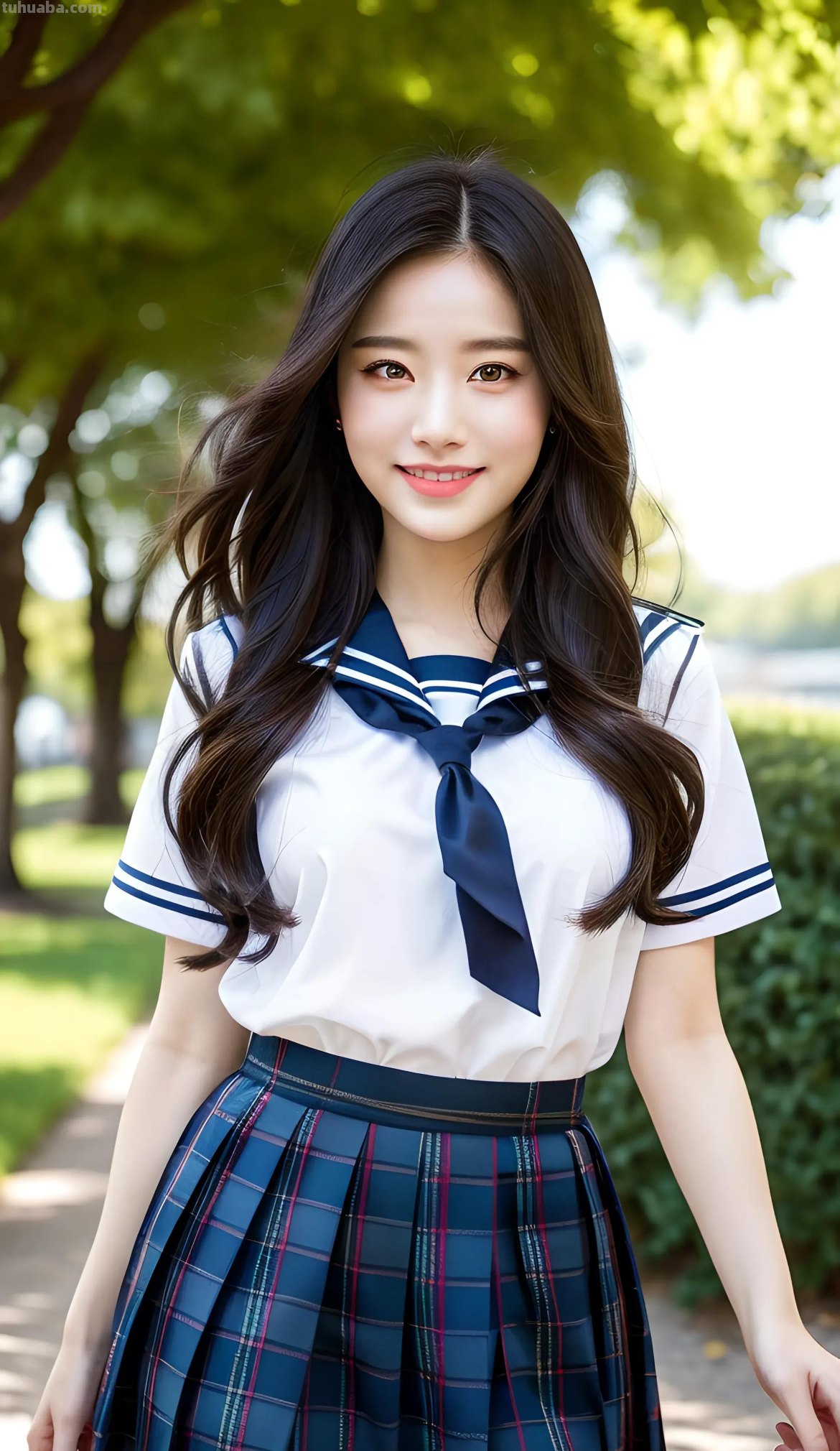 AI绘画之在校园女生的各种服装款式里，JK装在你心目中排第几？