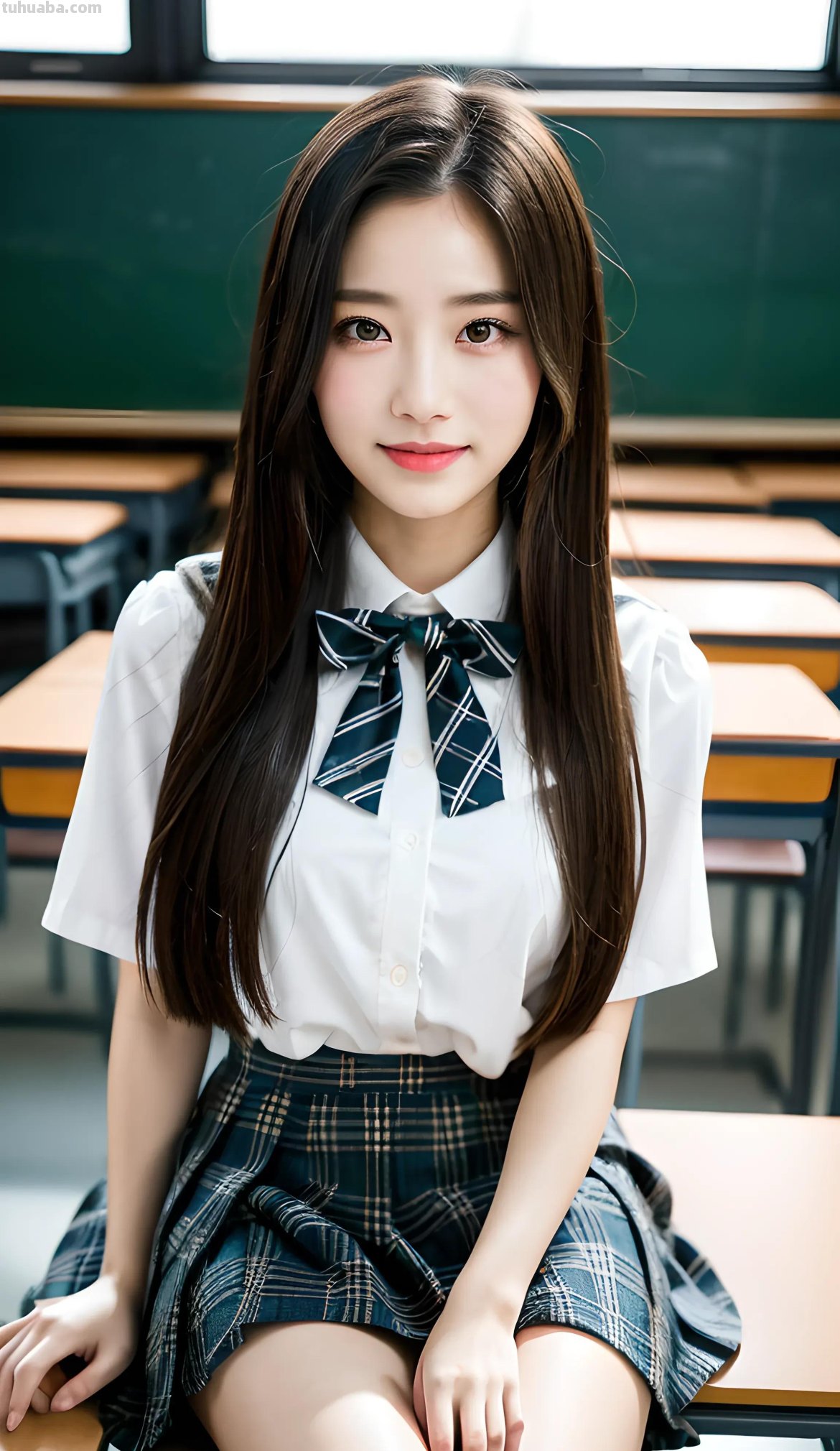 AI绘画之在校园女生的各种服装款式里，JK装在你心目中排第几？
