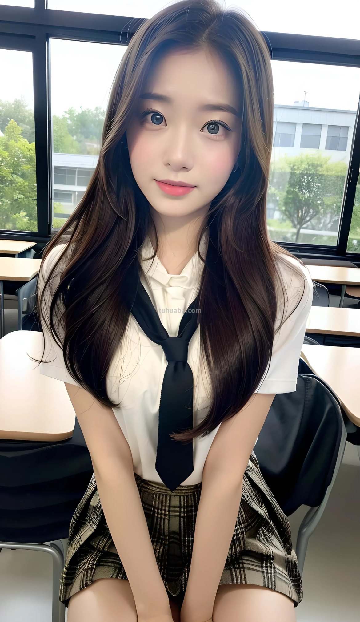 AI绘画之在校园女生的各种服装款式里，JK装在你心目中排第几？