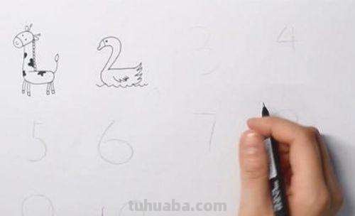 数字怎么画动物简笔画 怎样用简单的数字画小动物？