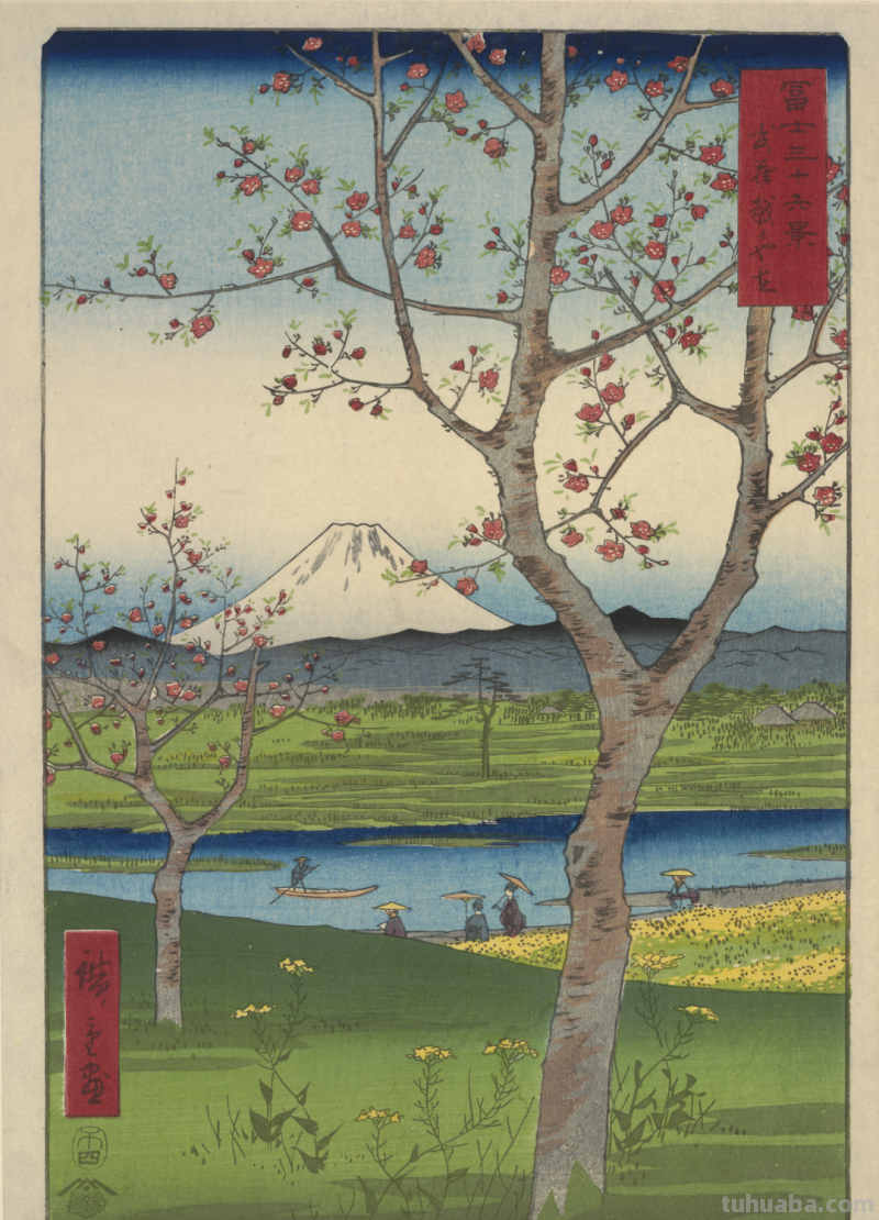 从英国水彩画到日本浮世绘：画中的春水初生