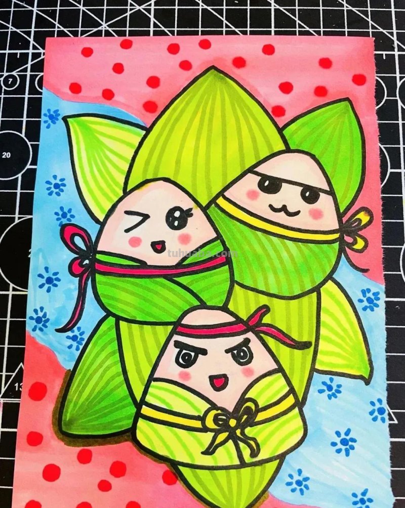 端午节手抄报+主题儿童画57张，收藏准备绘画不慌张！