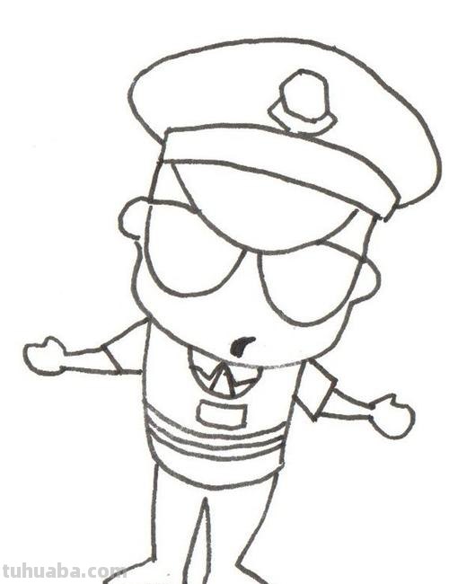 小警察怎么画简笔画 简笔画警察怎么画？