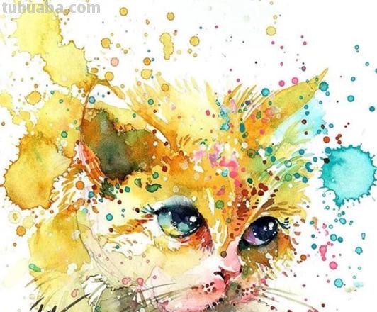 精美绝伦 一组画风飘逸的动物水彩画