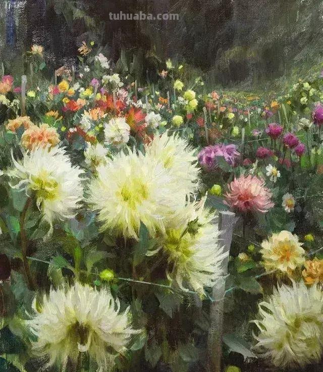 写生的乐趣 - 美国画家丹尼尔·基斯油画花卉静物写生作品