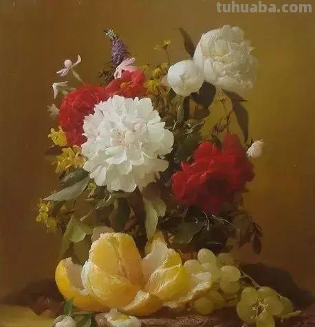 静物花卉油画 乌克兰Sevryukov dmitry作品欣赏