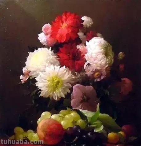 静物花卉油画 乌克兰Sevryukov dmitry作品欣赏