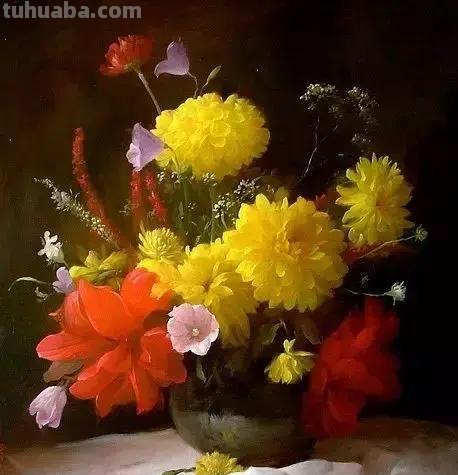 静物花卉油画 乌克兰Sevryukov dmitry作品欣赏