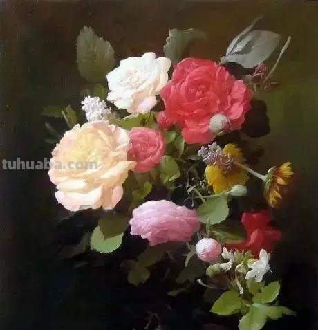 静物花卉油画 乌克兰Sevryukov dmitry作品欣赏
