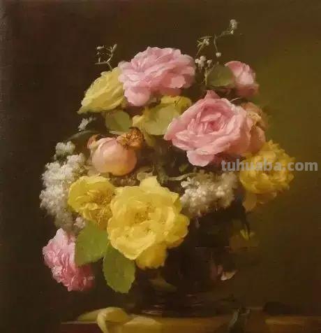 静物花卉油画 乌克兰Sevryukov dmitry作品欣赏