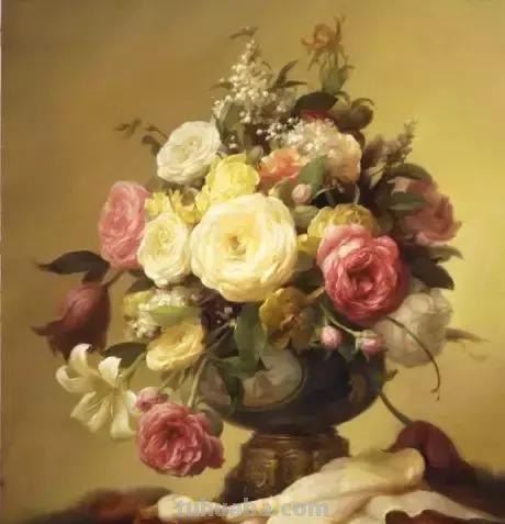 静物花卉油画 乌克兰Sevryukov dmitry作品欣赏