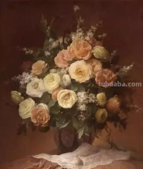静物花卉油画 乌克兰Sevryukov dmitry作品欣赏