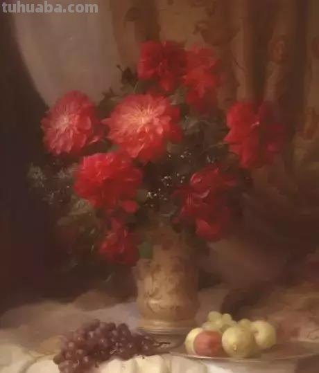 静物花卉油画 乌克兰Sevryukov dmitry作品欣赏