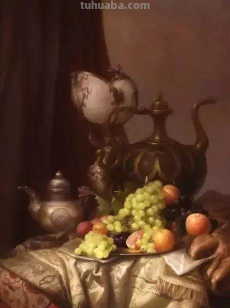 静物花卉油画 乌克兰Sevryukov dmitry作品欣赏