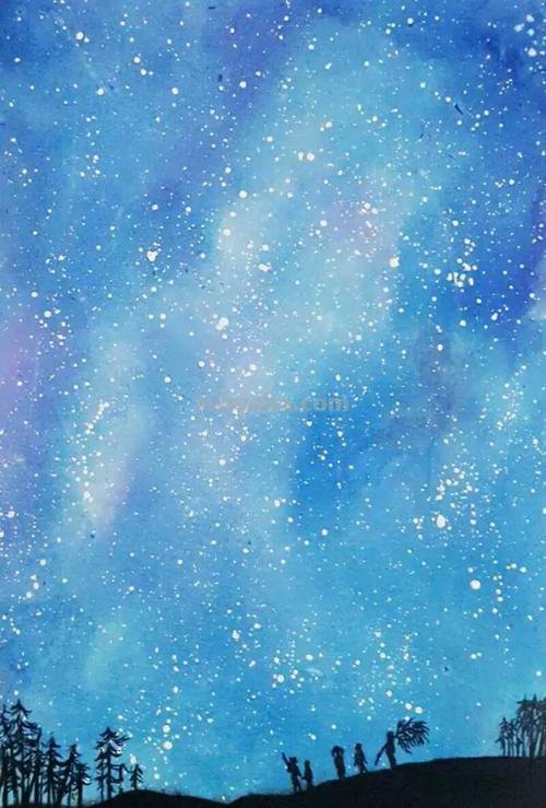 蓝天背景怎么画彩铅 浅蓝色天空彩铅画？