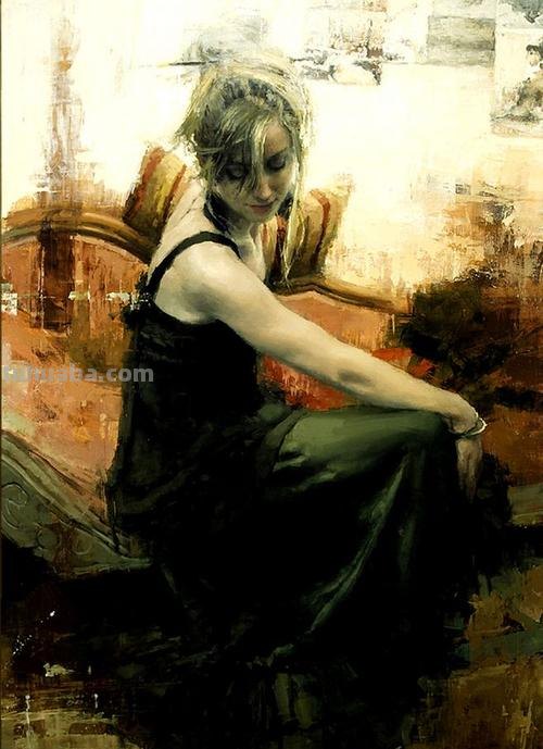 具象画家Jeremy Mann人物油画作品欣赏