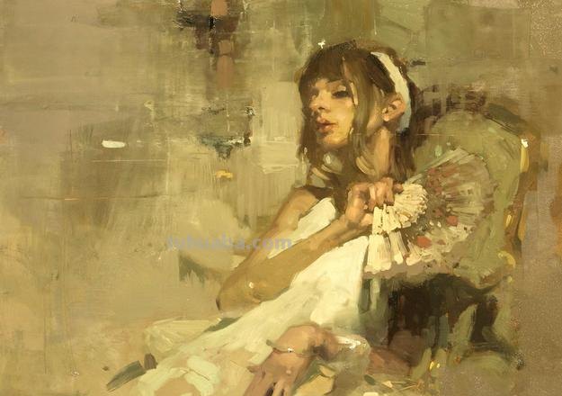 具象画家Jeremy Mann人物油画作品欣赏