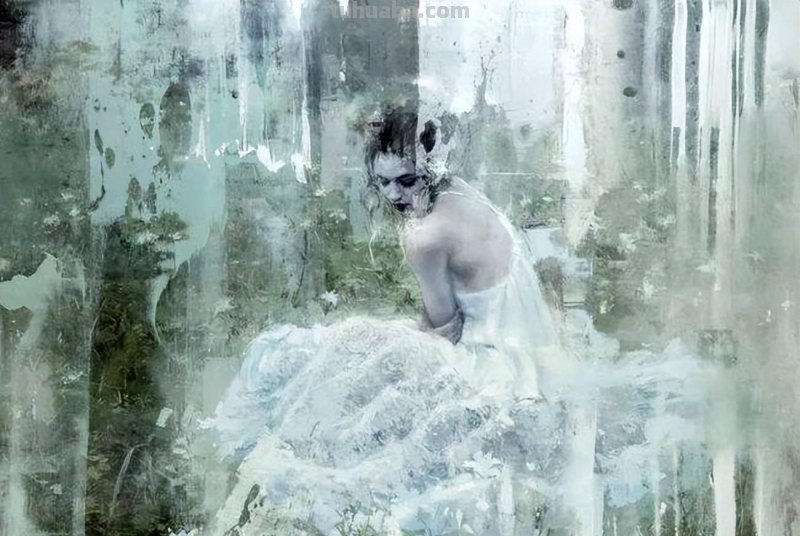 具象画家Jeremy Mann人物油画作品欣赏