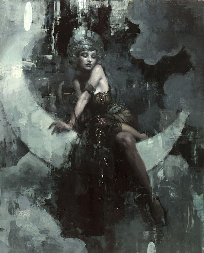 具象画家Jeremy Mann人物油画作品欣赏