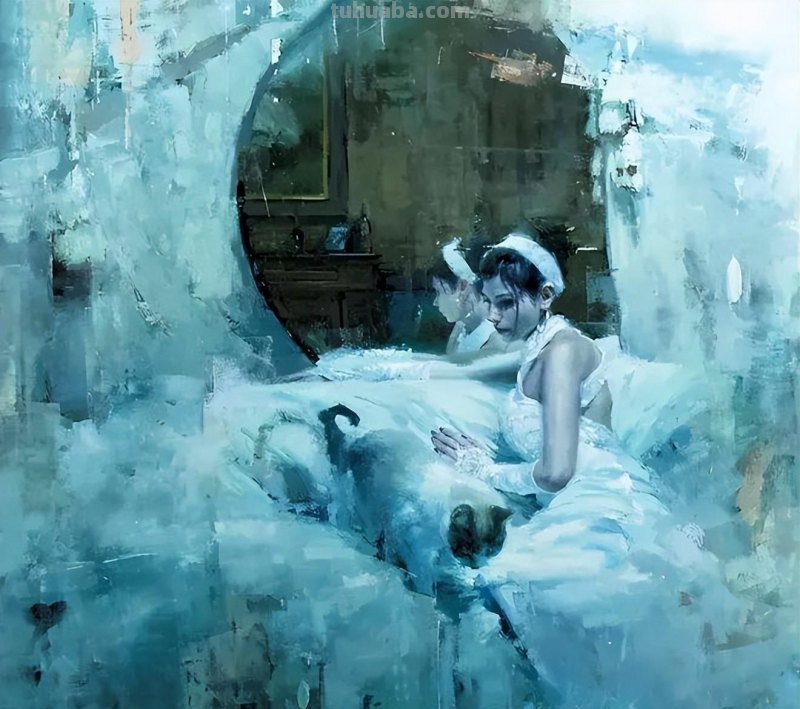具象画家Jeremy Mann人物油画作品欣赏