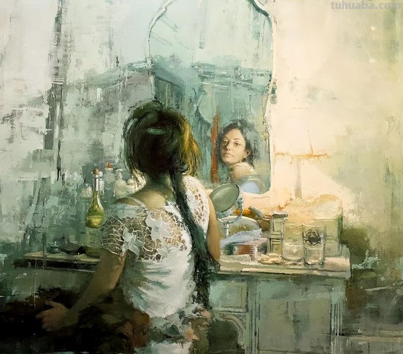 具象画家Jeremy Mann人物油画作品欣赏