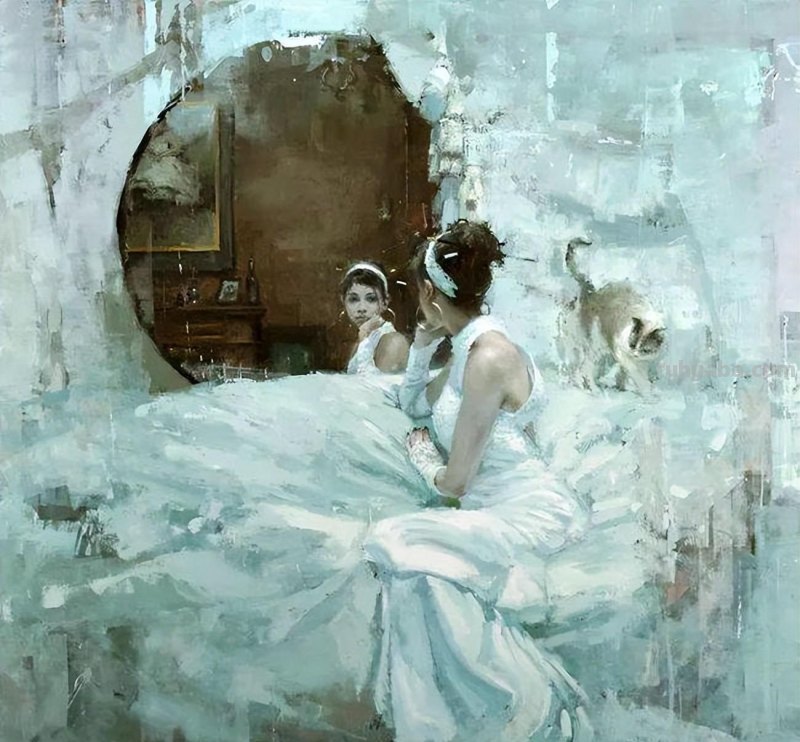 具象画家Jeremy Mann人物油画作品欣赏