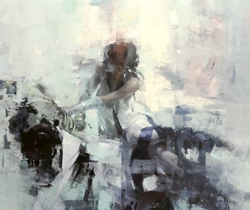 具象画家Jeremy Mann人物油画作品欣赏