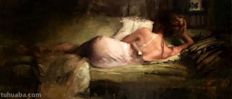 具象画家Jeremy Mann人物油画作品欣赏