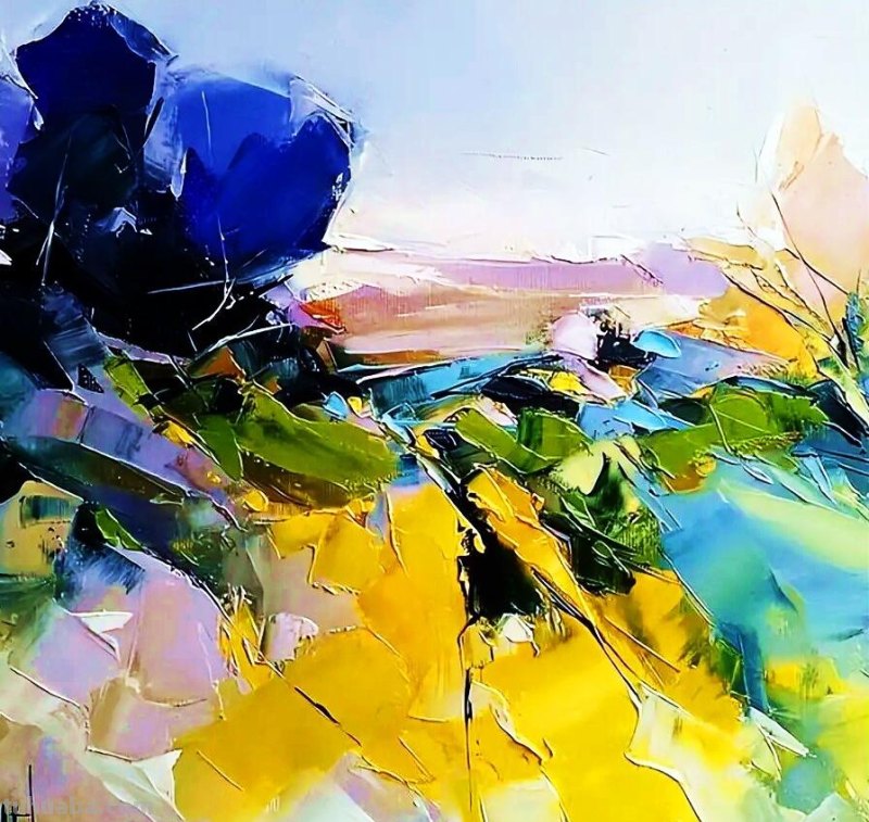 海岛印象-法国画家埃尔维·勒努维尔意象风景油画作品欣赏