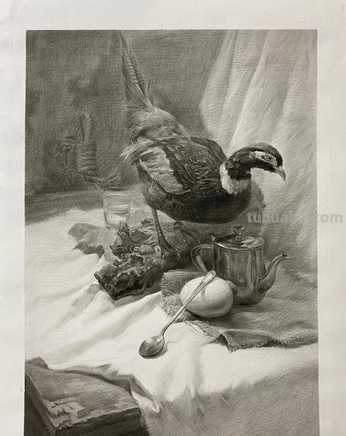 素描绘画作品