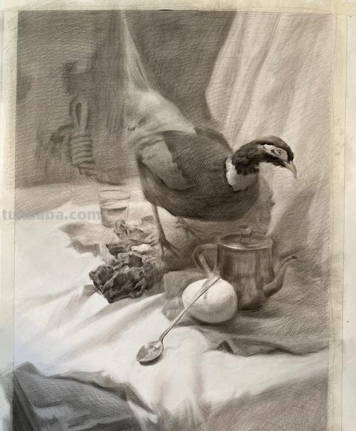 素描绘画作品