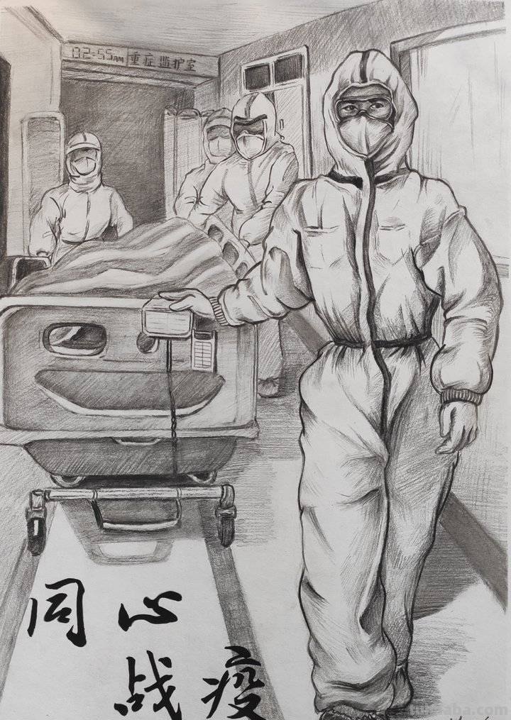 战“疫”有我｜一组素描作品，致敬最可爱的人