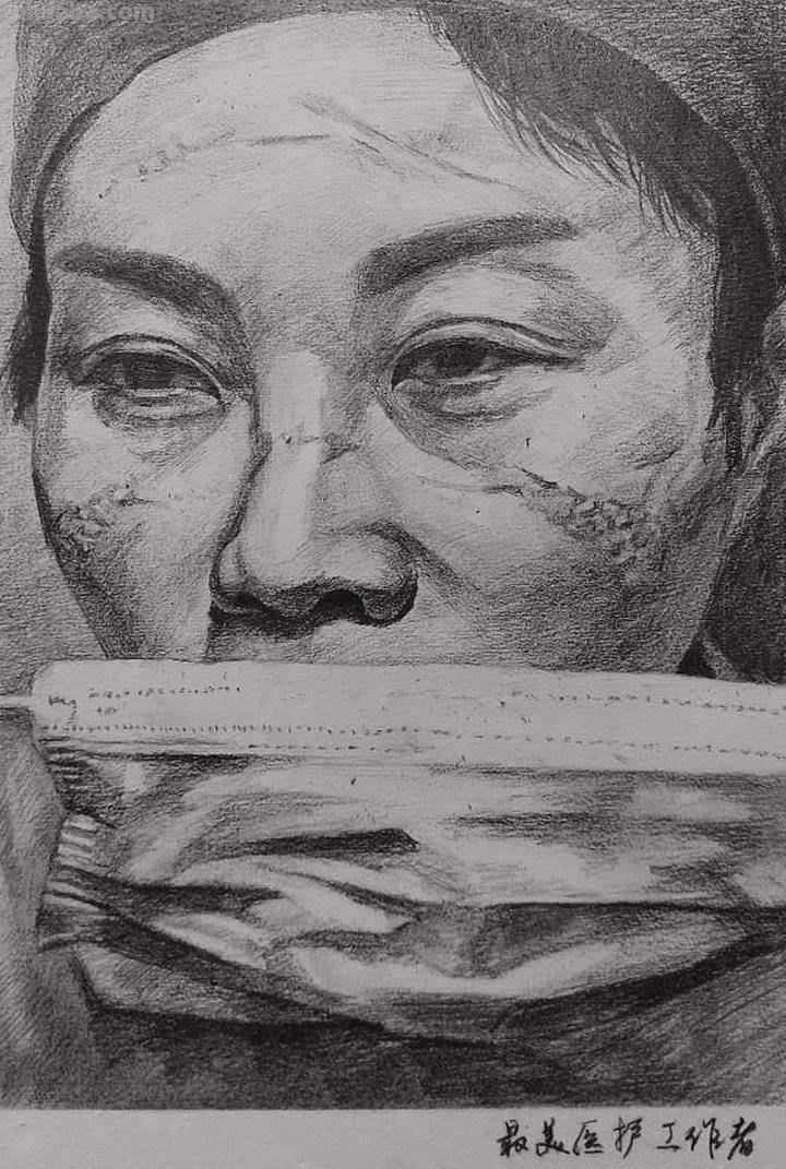 战“疫”有我｜一组素描作品，致敬最可爱的人