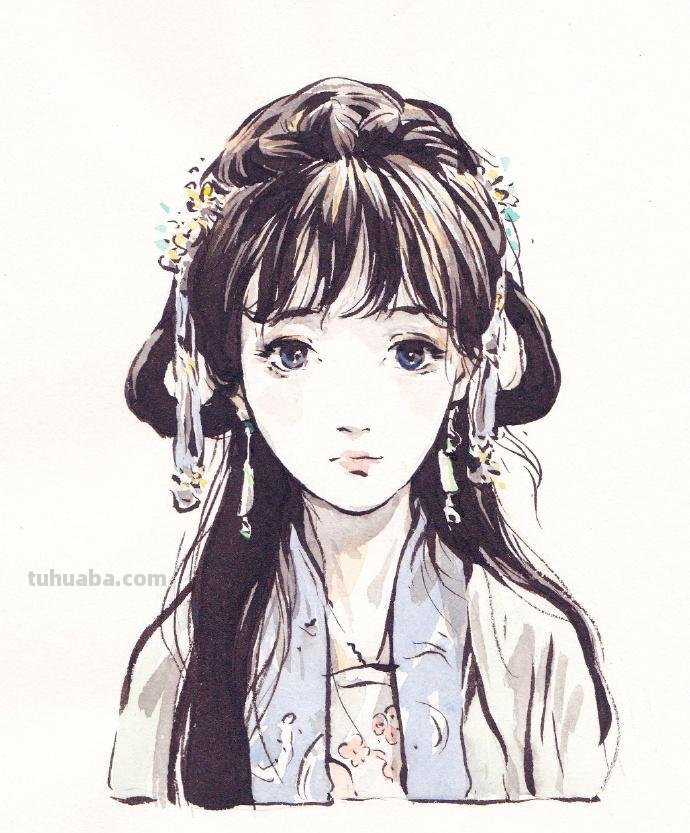 灵动的线条、淡彩的笔墨，绘画速写人物的生动｜CHICHi速写作品
