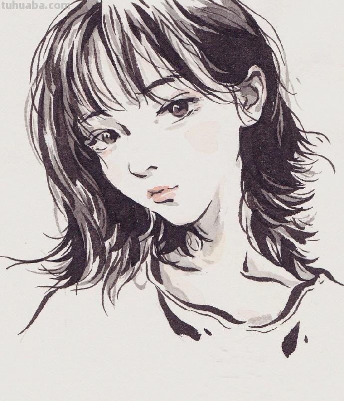 灵动的线条、淡彩的笔墨，绘画速写人物的生动｜CHICHi速写作品