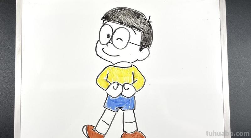 大雄怎么画简笔画步骤 怎样画一只哆啦A梦？